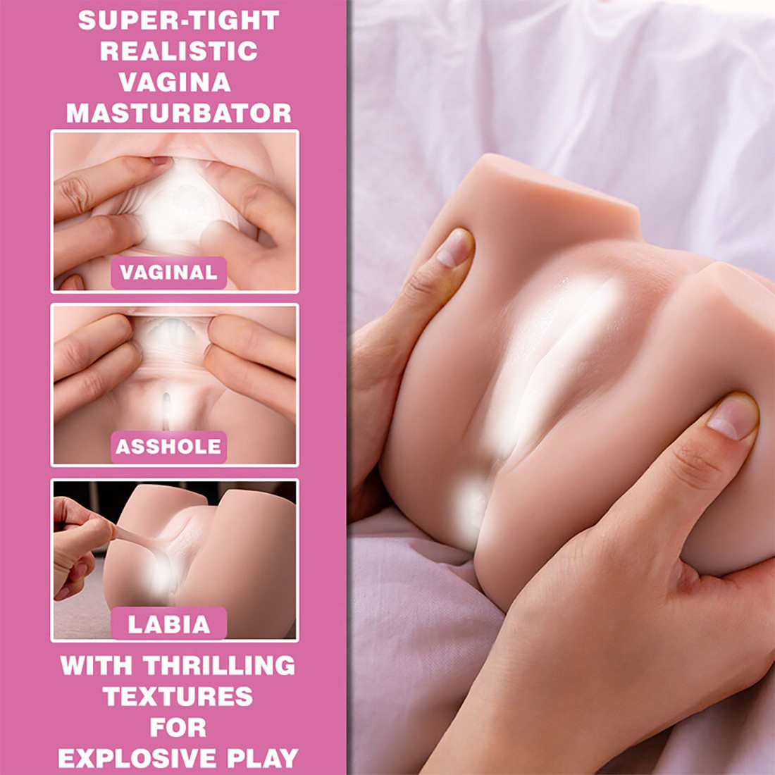 Culetto realistico donna Connie con vagina penetrabile