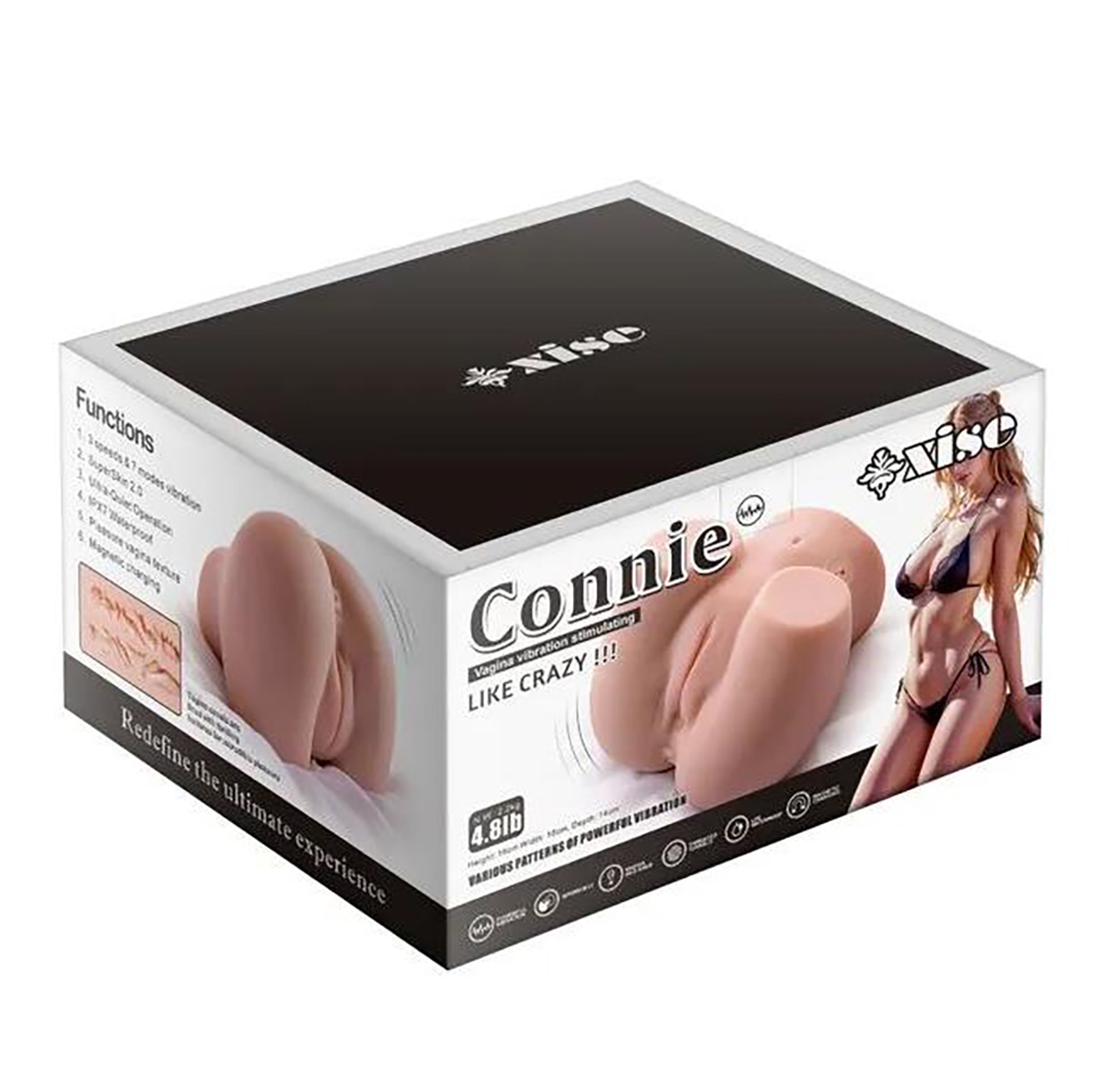 Culetto Realistico Donna Connie XISE con Spinta e Vibrazione - immagine 10