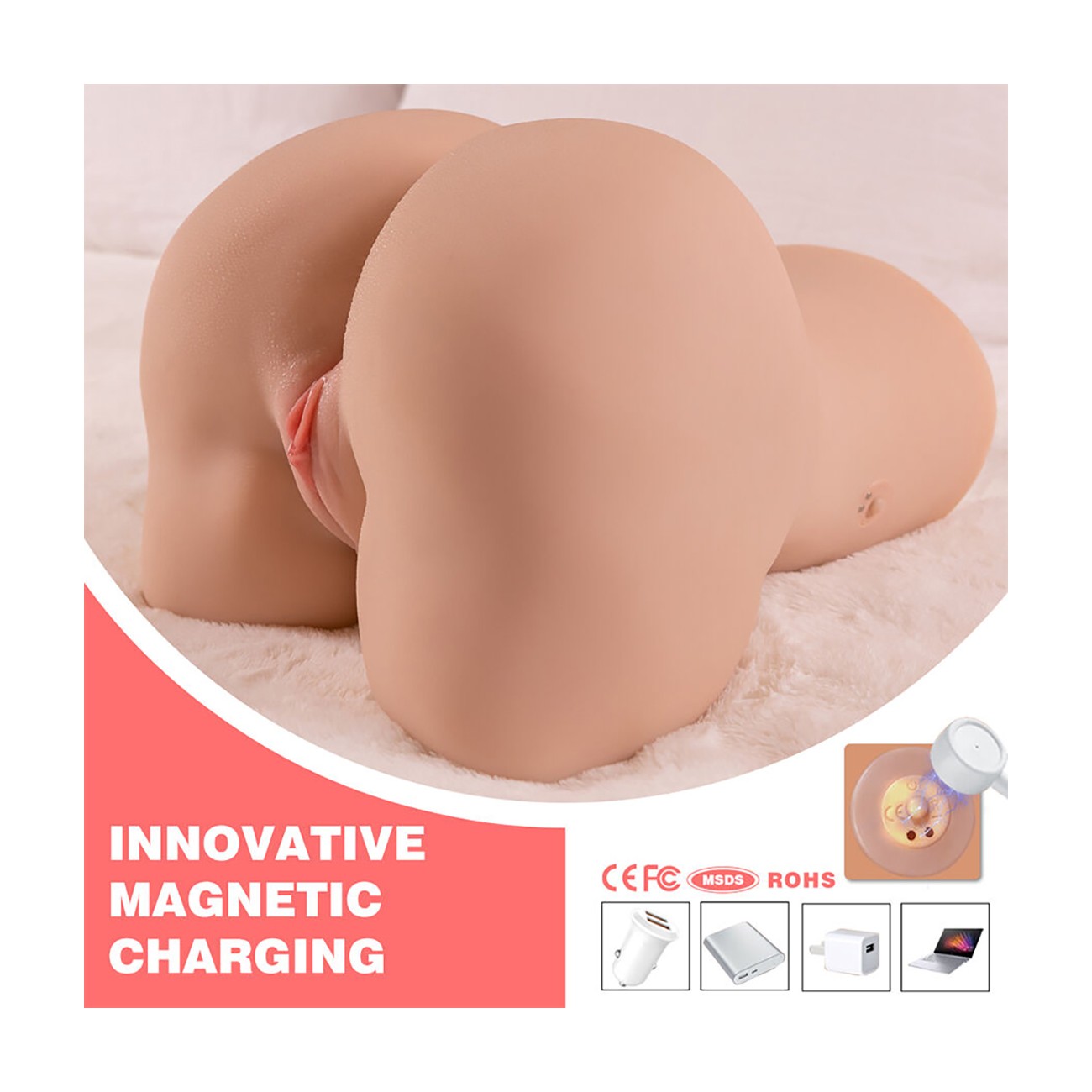 Danae XISE – Mezzo busto realistico donna con vagina a spinta - immagine 4