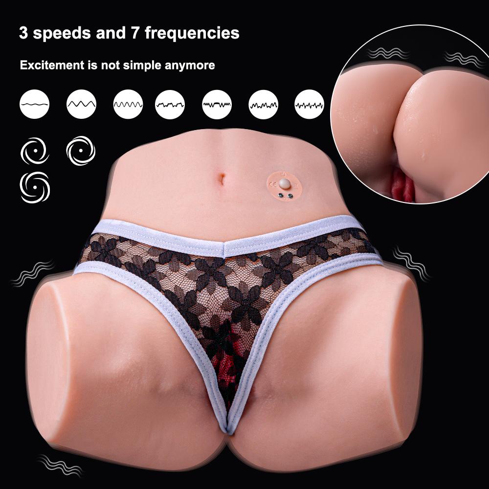 Torso Realistico Tracy Xise Vibrante con Doppio Canale - immagine 8