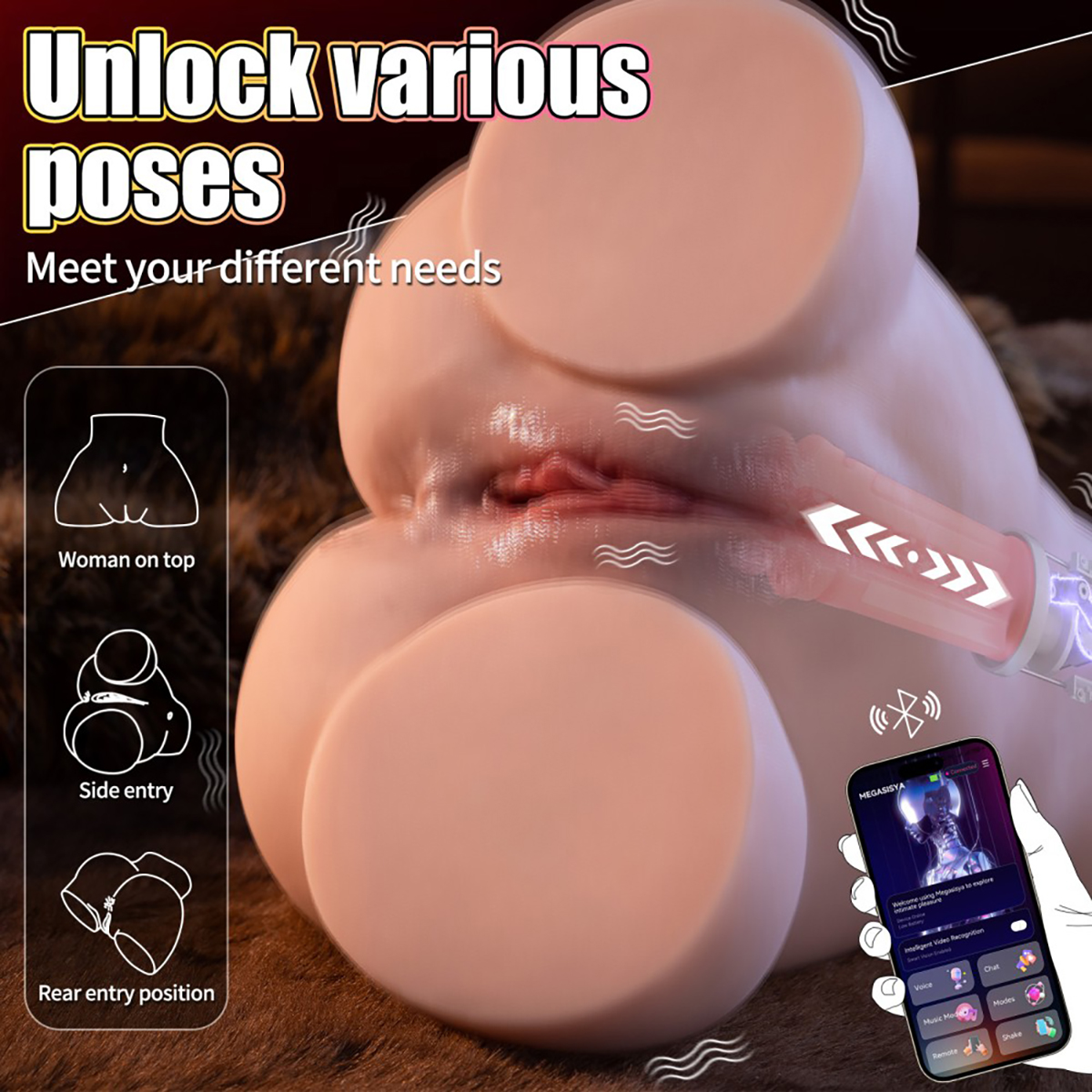 XISE Peach Masturbatore Automatico con App e 7 Funzioni - immagine 5